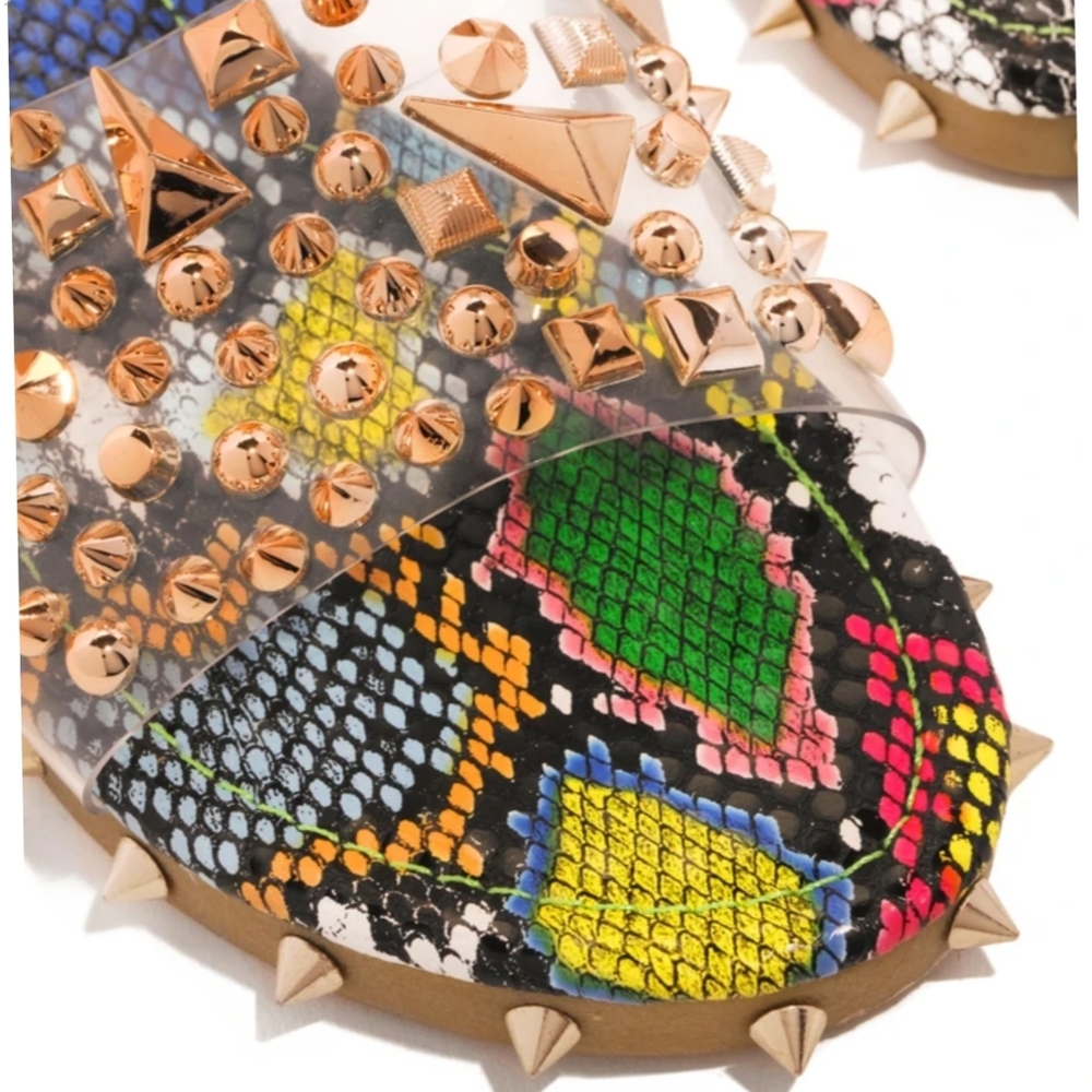 💗just In!💗Multicolor STUDDED PVC SANDAL - Picture 5 of 6